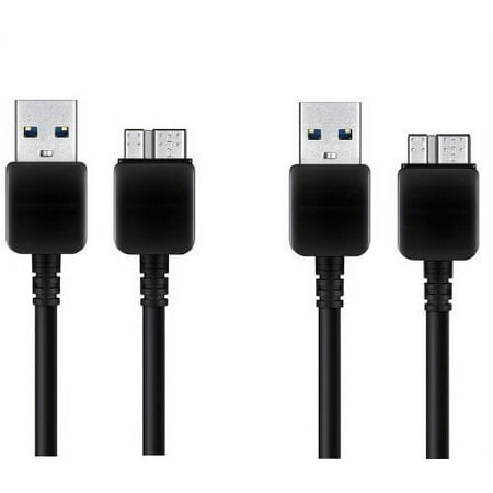 2 x ZeimaxÂ® Cable USB 3.0 Data Sync & Charging Cable for Samsung Galaxy S5 V i9600 (BLACK-2Pcs)