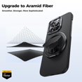 thumbnail image 4 of Phone Grip BENKS ArmorPop Magnetic Kevlar para iPhone 16/15/14/13/12, 4 of 6