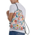 thumbnail image 3 of Kdxio Floral Ditsy Print Drawstring Backpack Bag,Waterproof Draw String Back Sack, Gym Drawstring Bags Swim Bag For Unisex, 3 of 9