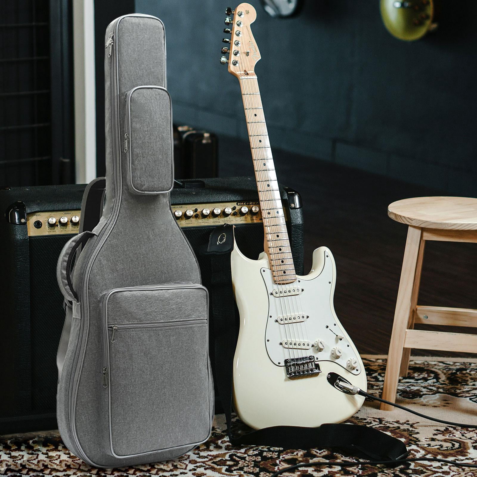 STARTIST Portable Bass Gig Bag Electric Bass Bag Handbag Professional Padded Soft Case Protection Wear Resistant Electric Guitar Bag , Gray
