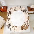 thumbnail image 5 of Homewish Kawaii Bowtie Twin Sheet Sets 3pcs for Teens Female Adults,Leopard Zebra Print Twin Fitted Sheet Microfiber,Black Brown Breathable Flat Sheet,Lightweight Room Decor, 5 of 7