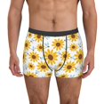 thumbnail image 1 of Balery Sunflowers Calzoncillos bóxer para hombre, ropa interior de algodón suave y transpirable con cinturilla de nailon-Small, 1 of 5