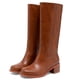 thumbnail image 3 of Botas hasta la rodilla JOKACEAR Saddle para mujer, tacón grueso, 3 of 6
