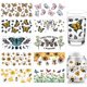 thumbnail image 1 of 10 piezas de 10 estilos de pegatinas de transferencia de vasos, papel de transferencia de insectos, pegatinas de mariposas, pegatinas UV DTF, pegatinas de envoltura de vasos de PVC de abejas,, 1 of 6