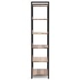 thumbnail image 6 of Simpli Home Kelsey 30W 5 Shelf Bookcase (Set of 2) in Natural, 6 of 13