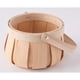 thumbnail image 5 of Cesta de almacenamiento decorativa de madera con astillas de madera Natural, pequeña y redonda, Vintiquewise, con asa, cesta de astillas de madera vintage tejida a mano, 5 of 5