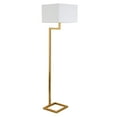 thumbnail image 1 of Henn&Hart 16" Brass Finish Metal/Fabric Floor Lamp, 1 of 7
