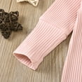 thumbnail image 6 of Footless Pajamas Baby Girl Baby Boys Footless Pajamas Romper Knit Ribbed Solid Comfortable Bodysuits Baby Girl Onesies Pink 12 Months-18 Months, 6 of 7
