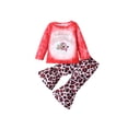 thumbnail image 1 of xiaxaixu Girls Christmas Clothes Set, Pullover and Leopard Print Trousers, 1 of 9