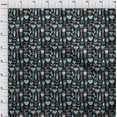 thumbnail image 4 of oneOone Polyester Spandex Black Fabric African Floral Sewing Craft Projects Fabric Prints By Yard 56 Inch Wide, 4 of 4