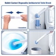 thumbnail image 5 of Disposable Toilet Brush with 36pcs Wand Cleaner Refills Wall Mounted Toilet Bowl Brush Holder Set Toilet Cleaning System for Bathroom Cleaning, 5 of 7