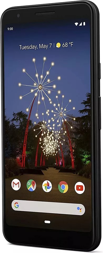 Open Box Google Pixel 3a - 4G smartphone RAM 4 GB / 64 GB - OLED display - 5.6" - 2220 x 1080 pixels - rear camera 12.2 MP - front camera 8 MP - Verizon - just black