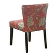 thumbnail image 3 of CRO Decor Cambodia Red Upholstered Solid Wood Dining Chair (Set of 2), 3 of 7
