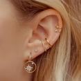 thumbnail image 4 of Top-kevin Stud Hoop Earrings Set for Women, 4pcs Hoop Huggie Earrings Stacks, Cute Earrings Jewelry for Her/Women, 4 of 10