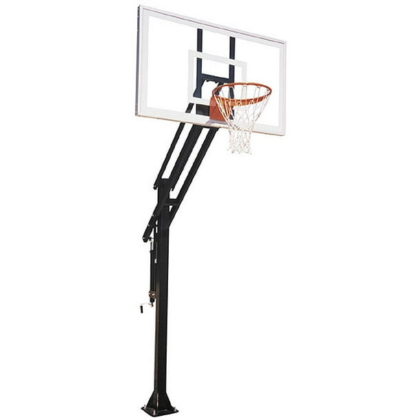 First Team Pro In Ground Basketball Hoop With 60 Inch Glass Backboard Com Pro In Ground Basketball Hoop, In Ground Basketball Hoop 60 Inch