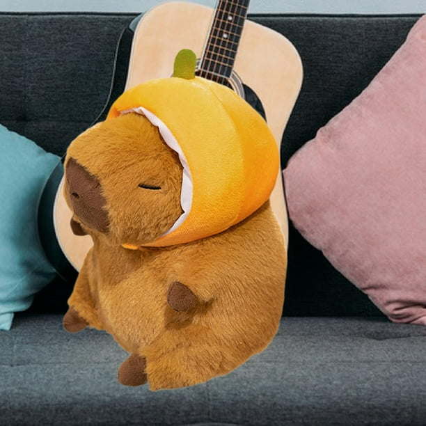 Peluche De Capibara Con Ropa Intercambiable – 25 Cm, Suavecito Y Con Accesorios Para Vestirlo Una Y Otra Vez, Ideal Para Regalar En Navidad