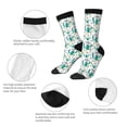 thumbnail image 6 of Goofa Hello Summer Printed Men's Crew Socks, Soft Durable Breathable Moisture-Wicking with Odor Control Cotton socks, 6 of 9