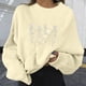 thumbnail image 2 of Moda mujer Halloween calavera estampado cuello redondo manga larga suelta sudadera blusa Tops Fridja  bvmnju7019, 2 of 8