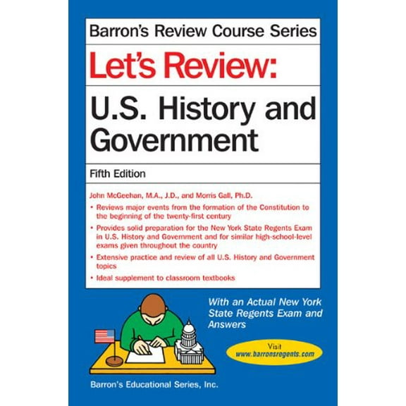 Pre-Owned Let's Review U.S. History and Government (Paperback) 1438000189 9781438000183