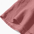 thumbnail image 4 of CQONEPT Womens Sunmmer Tops Cotton Linen Tank Tops Crewneck Loose Casual Sleeveless Summer Vacation Shirts Pink 2XL, 4 of 7