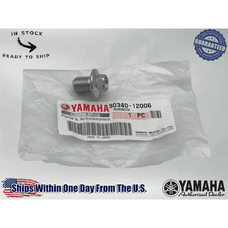 Yamha OEM Blaster Oil Drain BOLT PLUG 50 80 100 125-90340-12006-00 1