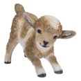 thumbnail image 1 of Garden Decor Animal Statue Small Brown & White Baby Lamb Playing, 1 of 5