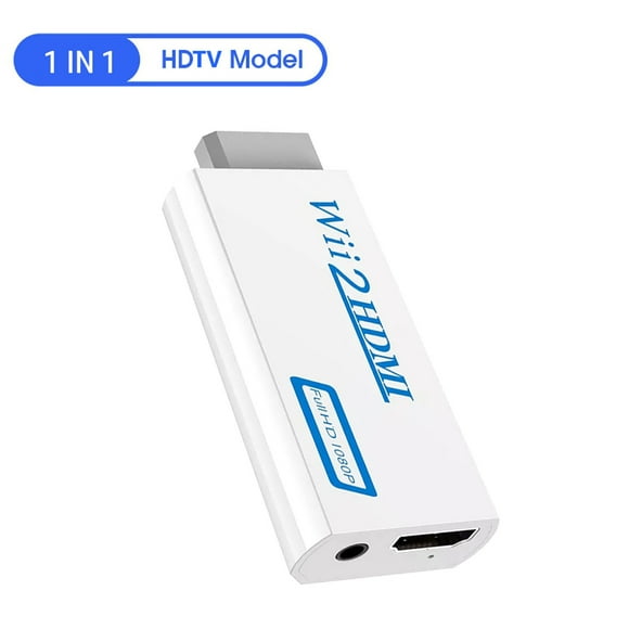 TIMIFIS Portable Wii To HDMI Converter Adapter For 720p 1080p HD Upscale 3.5mm Audio Output Adapter TV Gift