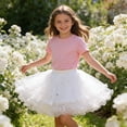 thumbnail image 7 of XXWXYD Teen Girls Kawaii Tulle Skirt Cute Festival Par𝗍y Dance Sparkly Glitter Sequin 𝖱uffle Tiere𝖽 Dress Petite Mini Fluff𝗒 Costum𝖾 Rave Concert Holiday Outfit, 7 of 7