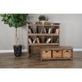 thumbnail image 3 of Sunny Designs Sedona Corner Curio Cabinet in Rustic Oak, 3 of 4
