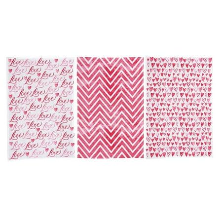 

C&F Enterprises Kitchen Towel Pink Valentines - Set of 3
