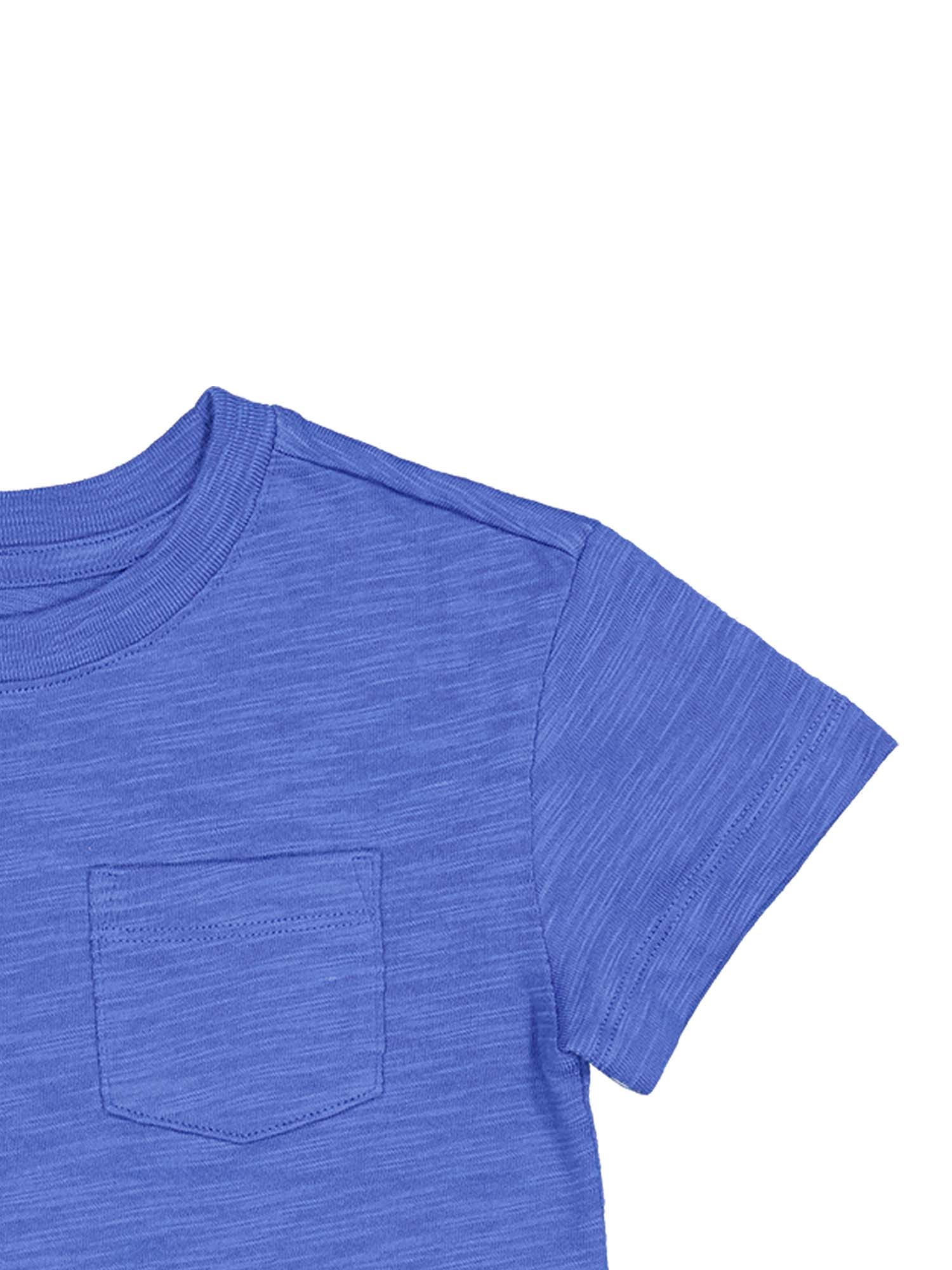 Wonder Nation Short Sleeve Boxy Pocket Tee, Size 4-18 & Plus