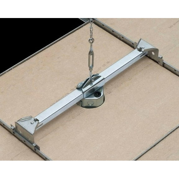 Arlington FBRS420SC-1 Steel Fan and Fixture Fan Mounting Box for Suspended Ceiling, 70-pound capacity, Metallic, 1-Pack