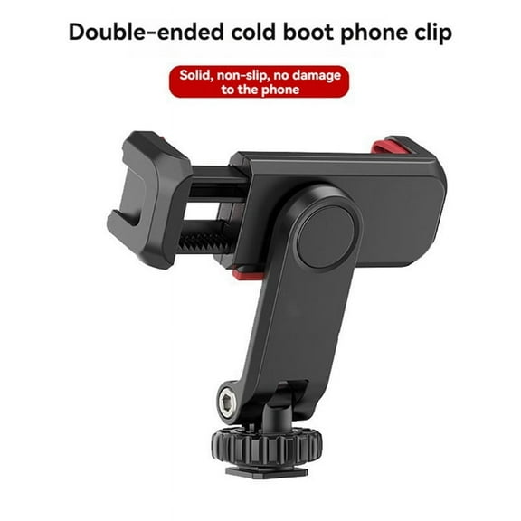 -06S Phone Holder 360° Rotatable Vertical Tripod Mount DSLR Mirrorless Mobile Phone Live Broadcast Fixed Bracket
