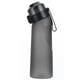 thumbnail image 3 of Agua con Taza 650ML Botella Saborizada Pajita Bebida Más Gris Grafito Gris, 3 of 9