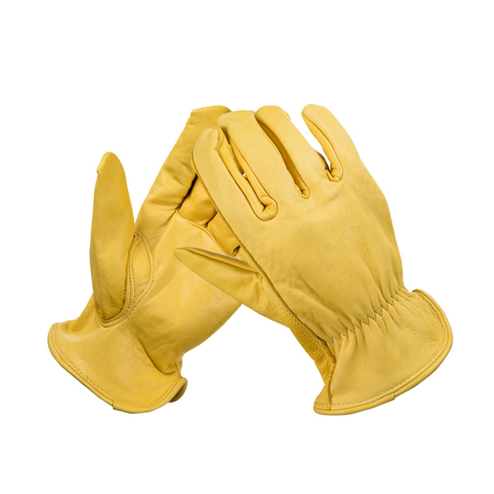 Leather Work Gloves Working Welding Safety Protective Gloves For Motorcycle Wood Cutting Construction Driving Garden ,Great Choice