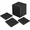 Black, variant on Green Modular Interlocking Floor Mats, 15.20 x 13.62 x 7.56 Inches, Soft PVC Non-Slip Drain Tiles