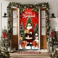 thumbnail image 4 of Taicans ‌Festive Christmas Santa Claus Door Cover - Waterproof & Removable Holiday Decor (35.43in x 70.87in) for Front Door,Fireplace,Tree & Wall - High-Quality Reusable Xmas Decorations‌, 4 of 6