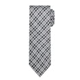 thumbnail image 2 of Jacob Alexander Men's Woven Plaid Pattern Regular Neck Tie - Black, 2 of 7