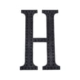 thumbnail image 2 of BalsaCircle 4" Black Solid Letter H Self-Adhesive Rhinestones Gems Sticker, 2 of 5