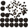 thumbnail image 1 of Miangastore Dark Brown Pin Back Clutch 50 Sets for Lapel Pin Back Compact Shaped, 1 of 8
