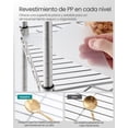 thumbnail image 4 of SONGMICS Estantería de Baño, Estantería Metal, 5 Hojas de PP, 30 x 30 x 123.5 cm, Diseño Expandible, Carga 100 kg, Plata y Traslúcido, 4 of 5
