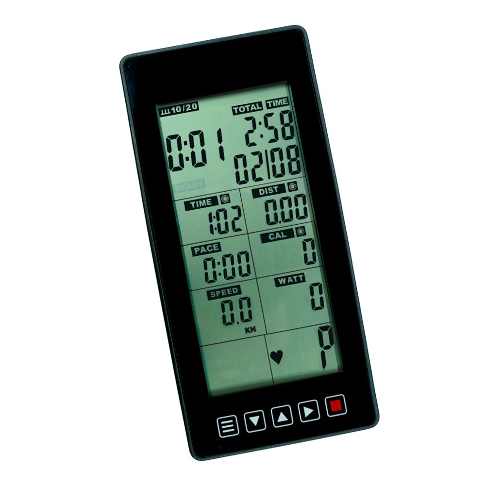 Moniteur De Vélo D'appartement - Écran LCD Multifonction (temps, Vitesse, Distance, Calories) - Pour Vélo Stationnaire, Elliptique, Rameur