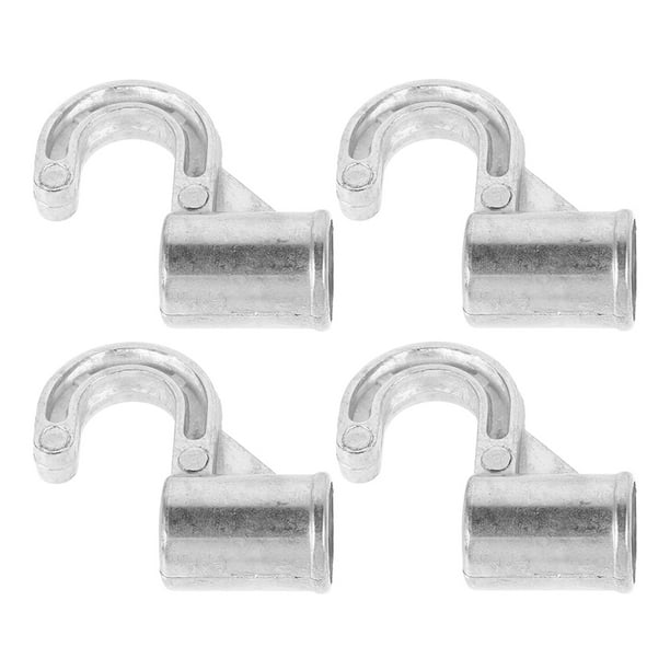 ganchos de metal resistentes para barra de armario, de aleación de aluminio, para colgar ropa
