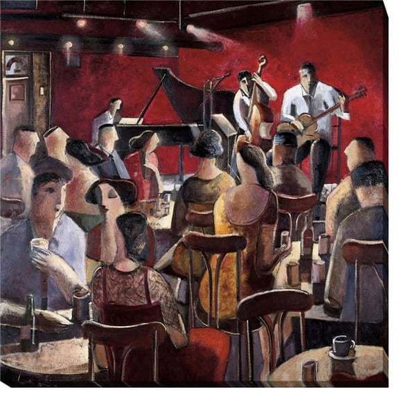 Blue Smoke by Didier Lourenco Premium Gallery-Wrapped Canvas Giclee Art - Ready-to-Hang, 30 x 30 x 1.5 in.