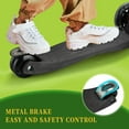 thumbnail image 5 of GAOMON 3 Wheel Scooter with Light Up Wheels, 4 Adjustable Heights, ABEC-9 Bearings, Lean-to-Steer Kick Scooter for Ages 3-8, Black, 5 of 6