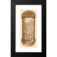 thumbnail image 2 of Federico Zuccaro 8x14 Black Modern Framed Museum Art Print Titled - Taddeo Drawing After the Antique; in the Background Copying a Facade by Polidoro (1595), 2 of 5