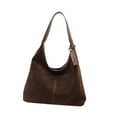 thumbnail image 4 of Bolso de gamuza, bolso grande tipo hobo, bolso tipo cartera, bolso de mano para mujer Café, 4 of 8