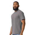 thumbnail image 3 of Gildan Softstyle Men's Midweight T-Shirt, Short Sleeve Classic Fit Cotton Tee, Charcoal, S, 3 of 5