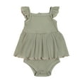 thumbnail image 2 of Wonderluxe Newborn Girls' 2 Pack Flutter Sleeve Bubble Romper, Sizes 0/3M-6/9M, 2 of 4