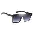 thumbnail image 4 of Gafas de sol de rectángulo de moda Gafas de terre para mujer Monturas de gran tamaño Lentes teñidas UV 400 Gafas - Gris gris Magideal Gafas de sol de rectángulo de moda, 4 of 5